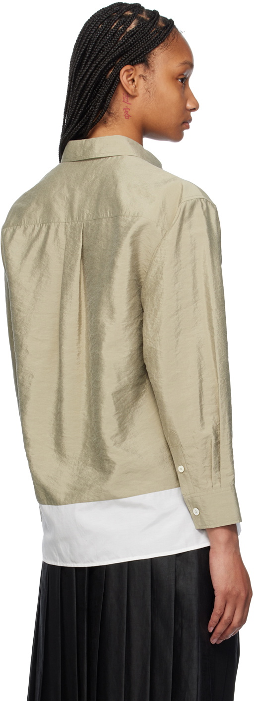 UMBER POSTPAST Green Paneled Shirt