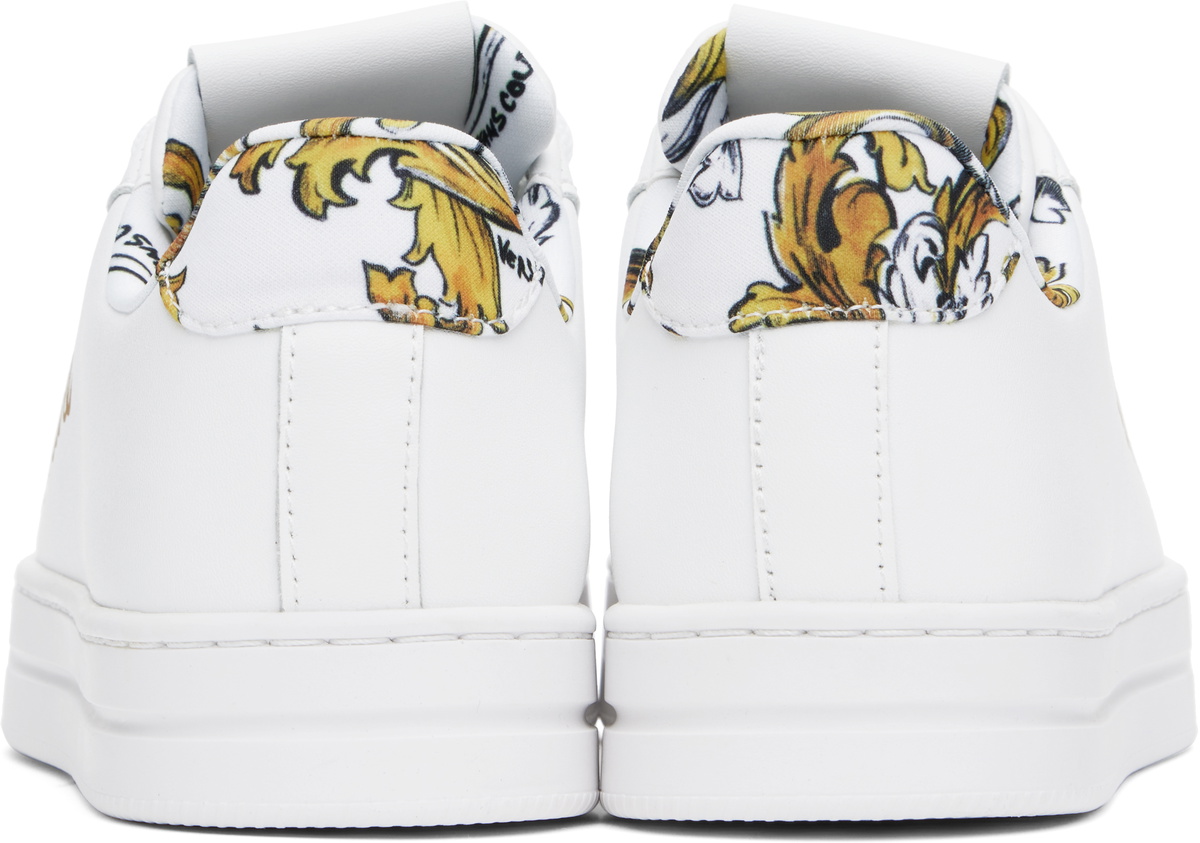 Versace Jeans Couture White Court 88 Sneakers