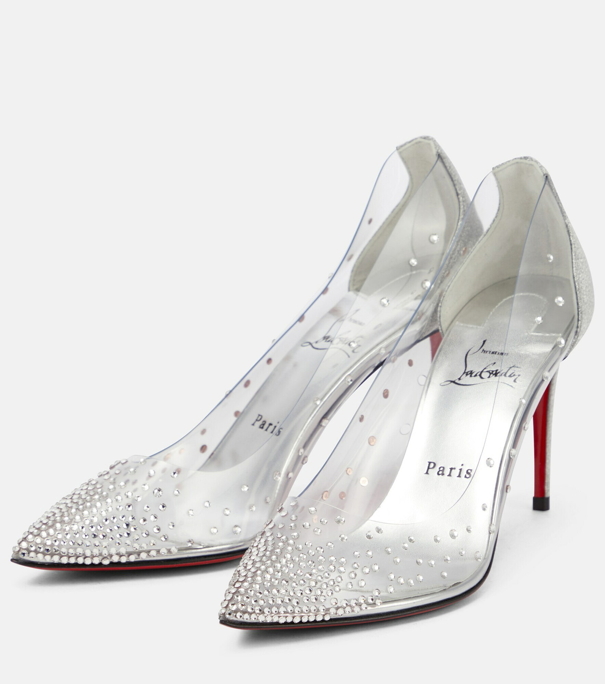 Christian Louboutin Degrastrass 85 Embellished Pvc Pumps Christian Louboutin 4287