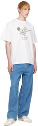RICE NINE TEN White Scribbles T-shirt