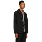 AMI Alexandre Mattiussi Black Gabardine Multi Pocket Jacket