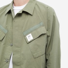 WTAPS Men's 9 4 Pocket Shirt Jacket in Olive Drab