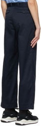 Nanamica Navy Pleated Chino Trousers