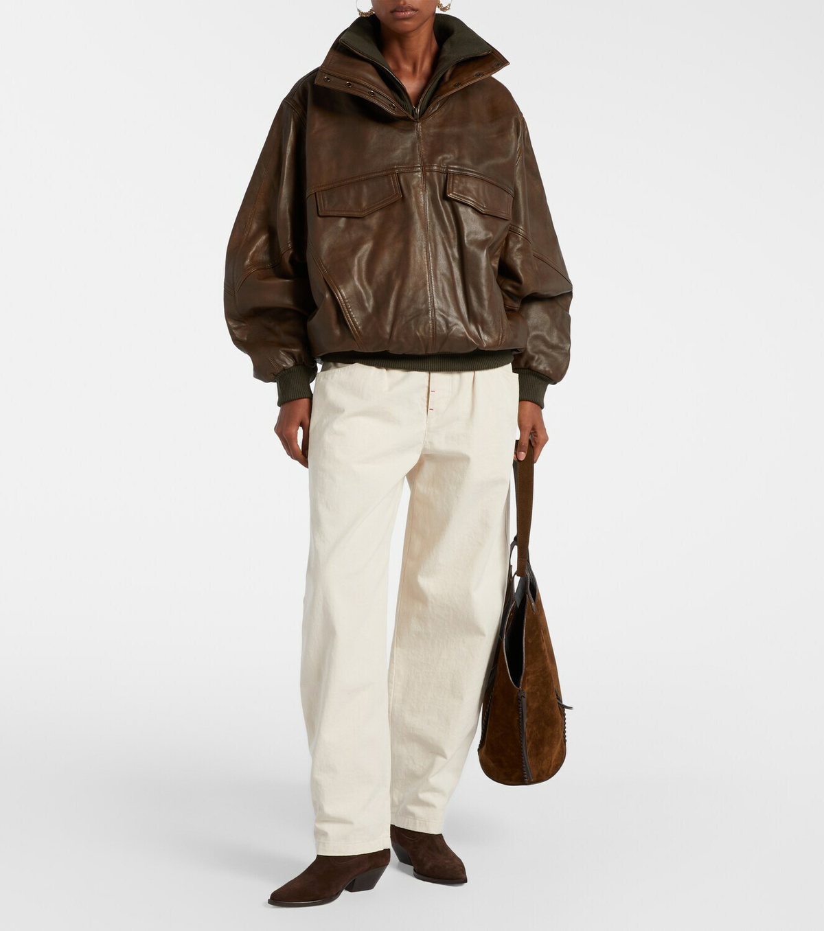 Isabel Marant Dorry oversized leather jacket