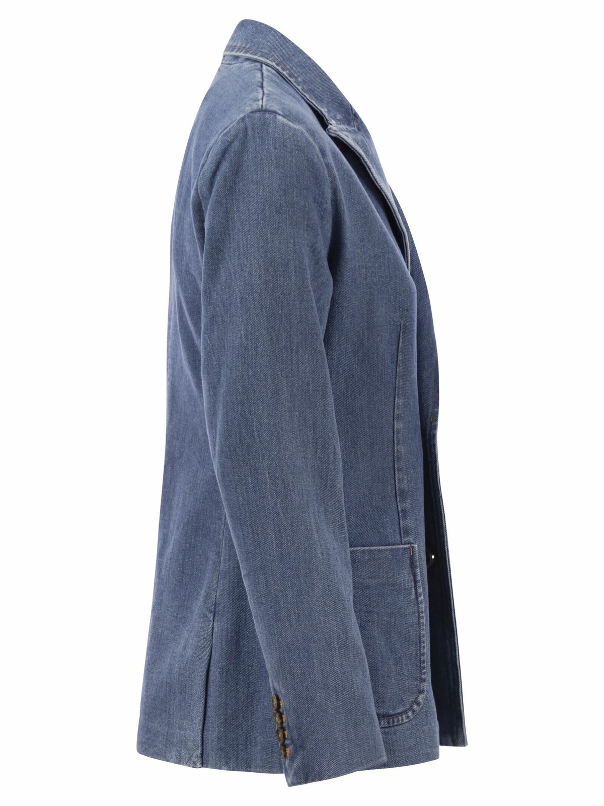 Ralph Lauren Double-breasted Denim Blazer