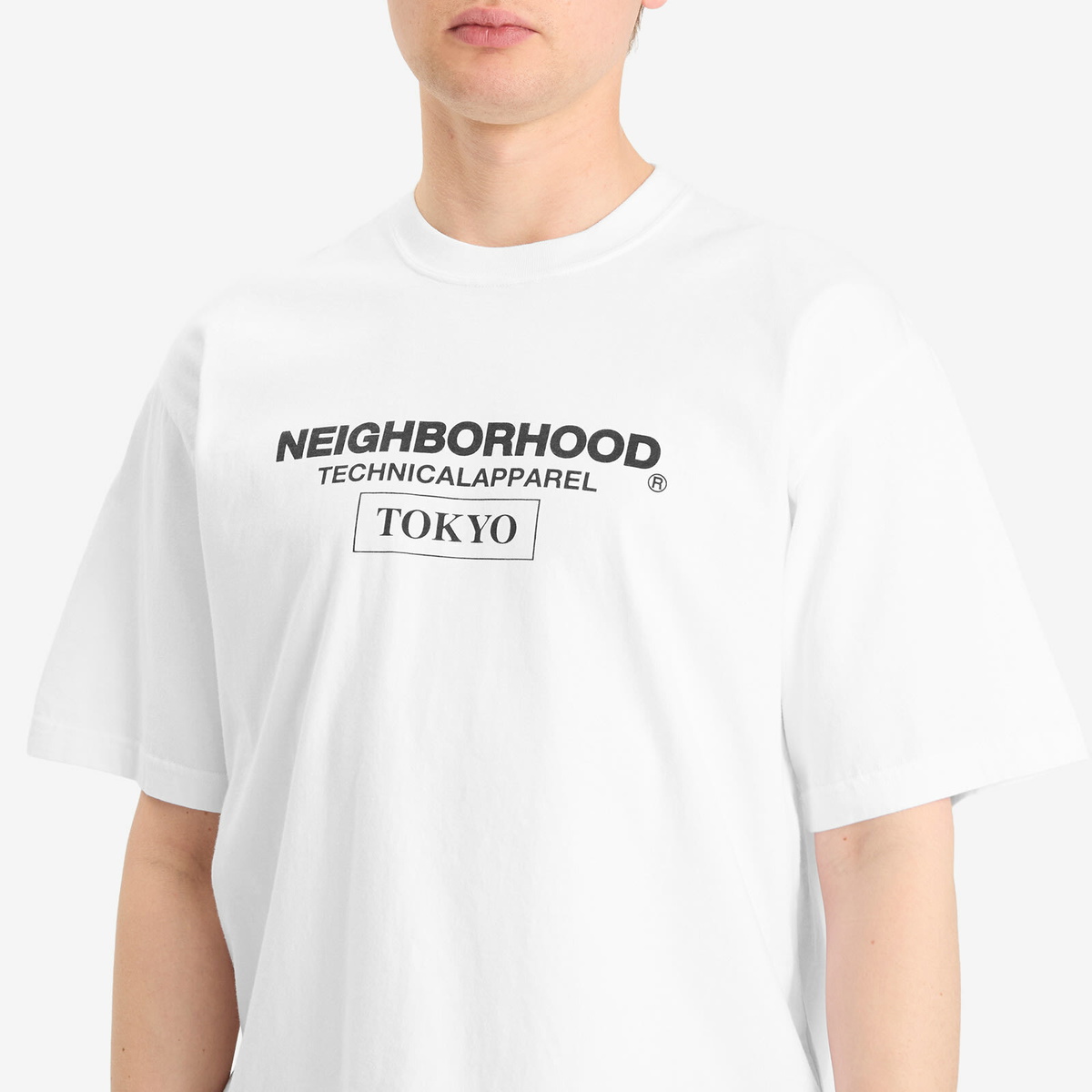 Neighborhood Men's SS-16 T-Shirt in White Neighborhood