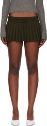 GUIZIO Khaki Vivienne Miniskirt