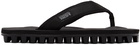 Suicoke Black Jono Flip Flops