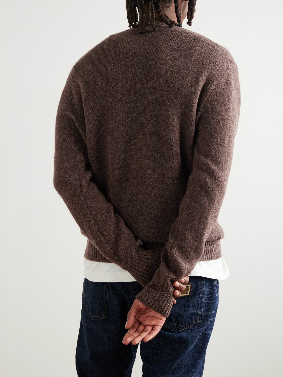 Dolce&Gabbana - Wool-Blend Sweater - Brown