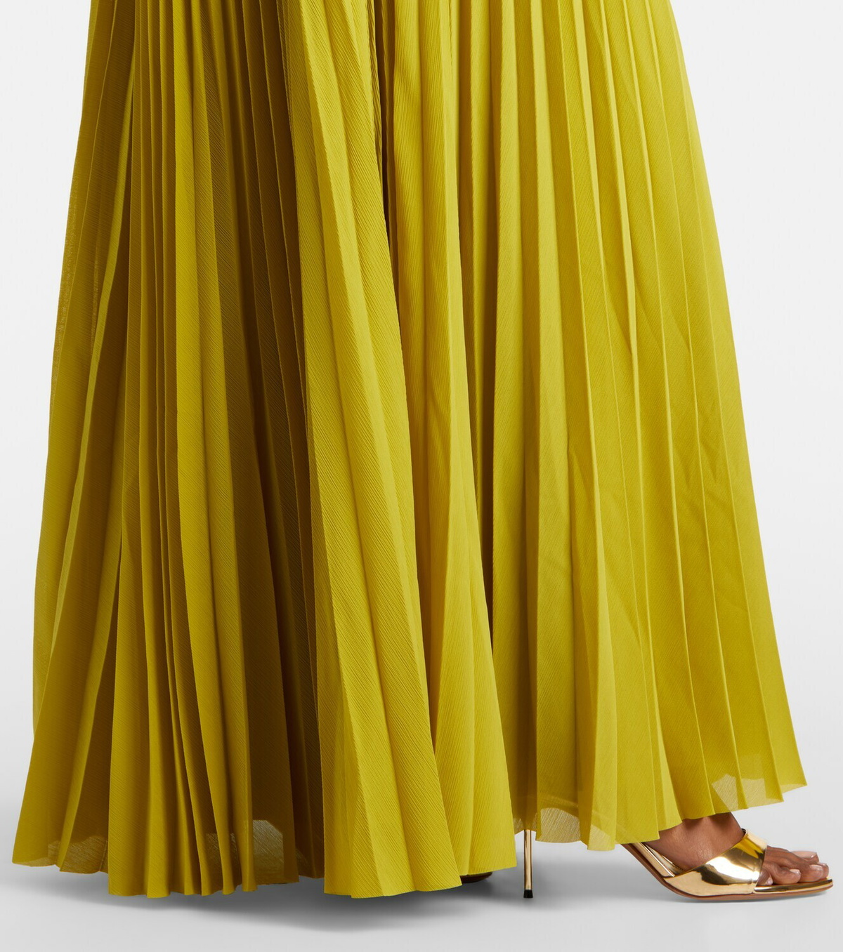 Solace London Britt pleated maxi dress