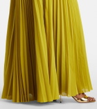 Solace London Britt pleated maxi dress