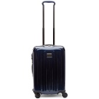 Tumi Navy International Expandable 4 Wheeled Carry-On Suitcase