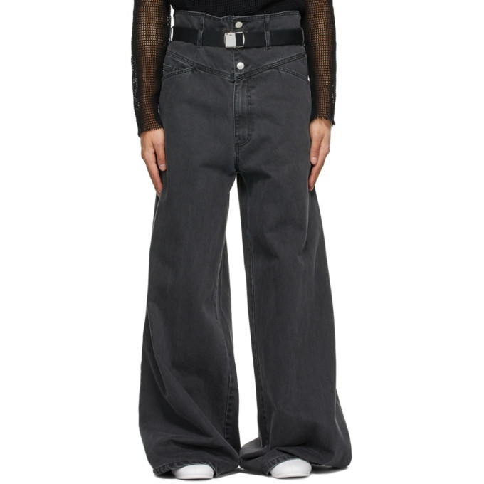 Photo: Raf Simons Black Oversized Wide Jeans