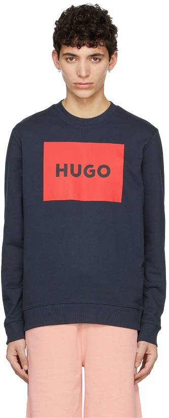 Photo: Hugo Navy Cotton Sweatshirt
