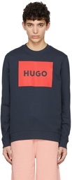 Hugo Navy Cotton Sweatshirt