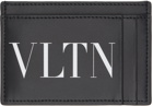 Valentino Garavani Black 'VLTN' Card Holder