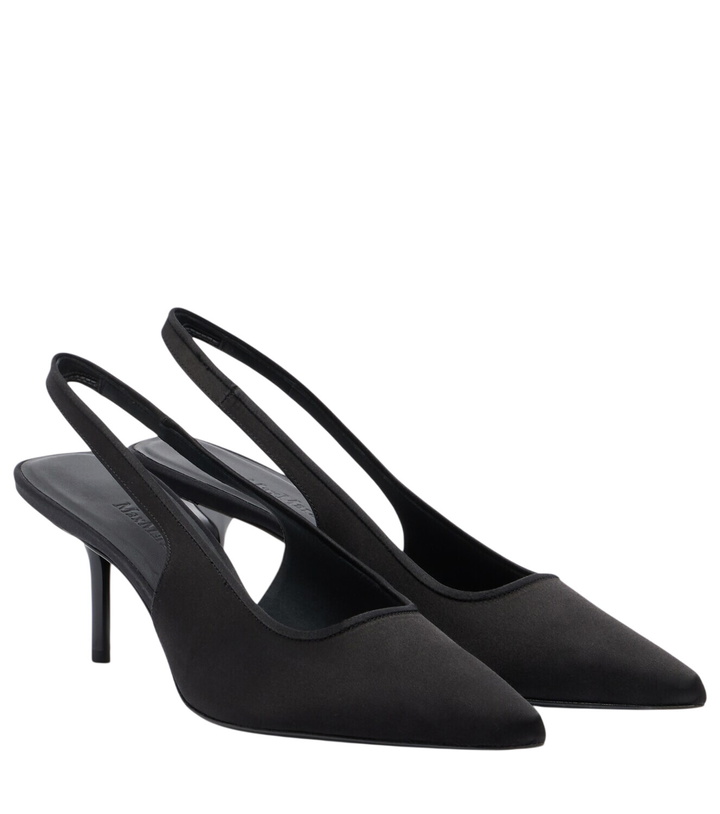 Photo: Max Mara Satin slingback pumps