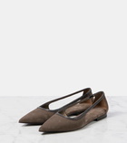 Brunello Cucinelli Suede ballet flats