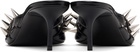 ABRA Black Heart Heeled Sandals