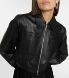 Proenza Schouler White Label cropped leather jacket