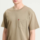 Levi's Men's Red Tab Exclusive Heavyweight Pocket T-Shirt in Vintage Khaki