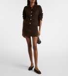 Jardin des Orangers Waffle-knit wool and cashmere miniskirt