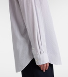 The Row Gavina pinstriped cotton poplin shirt