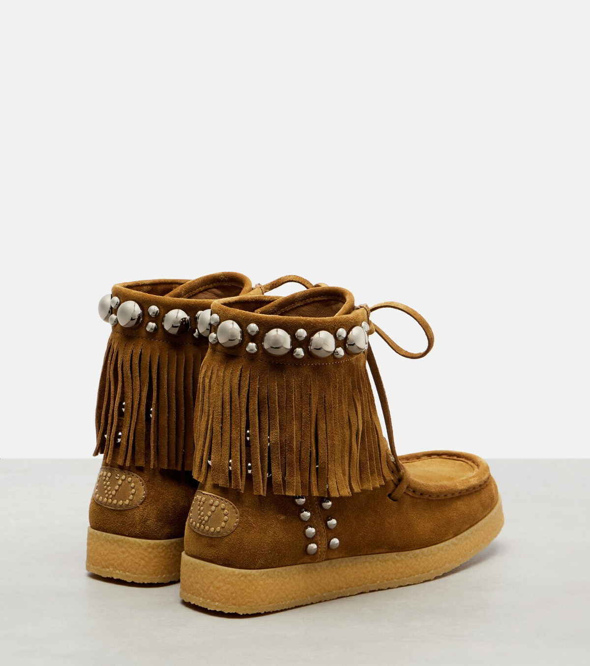Valentino Garavani Nellcôte studded suede ankle boots