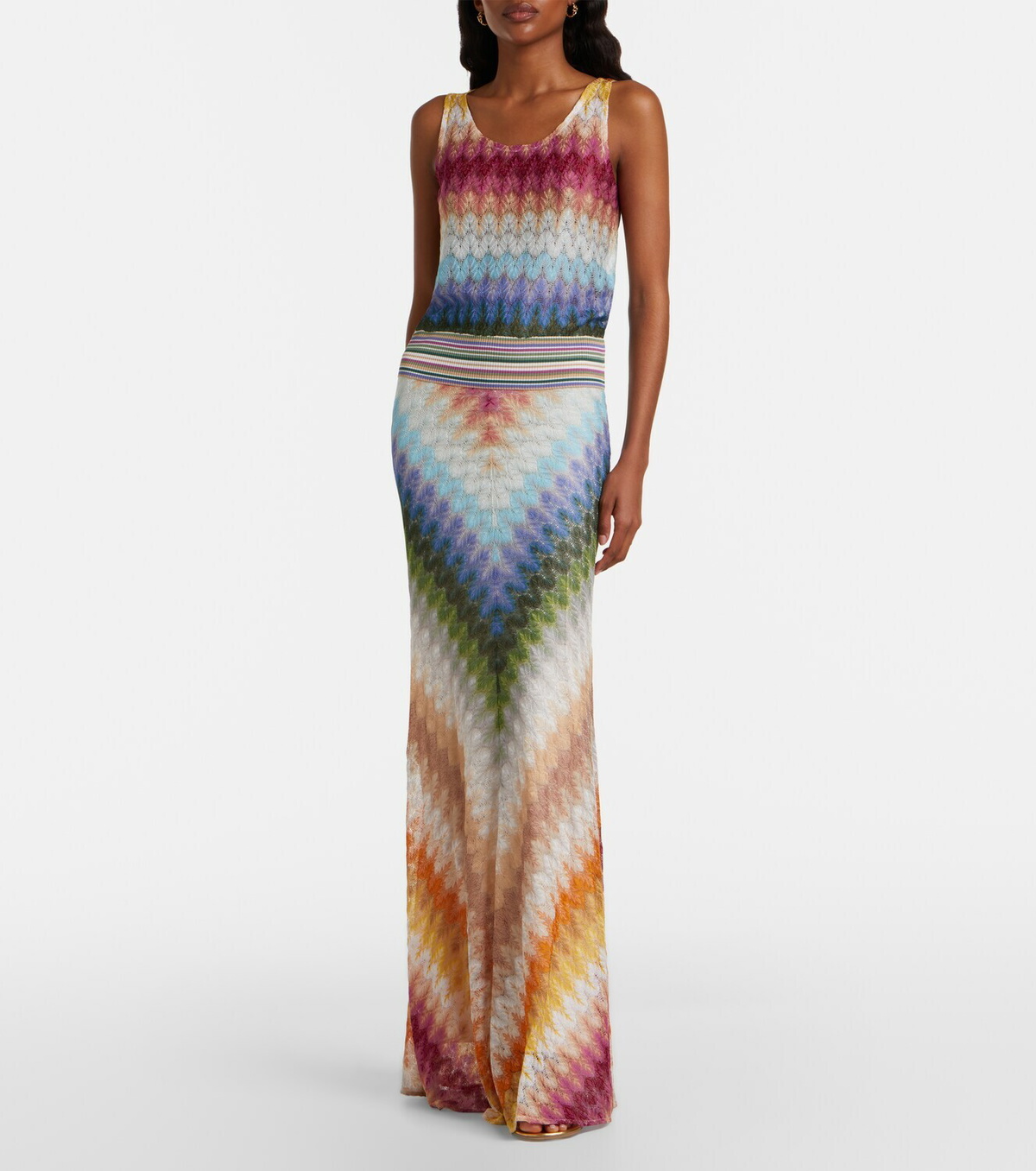 Missoni Knitted maxi skirt