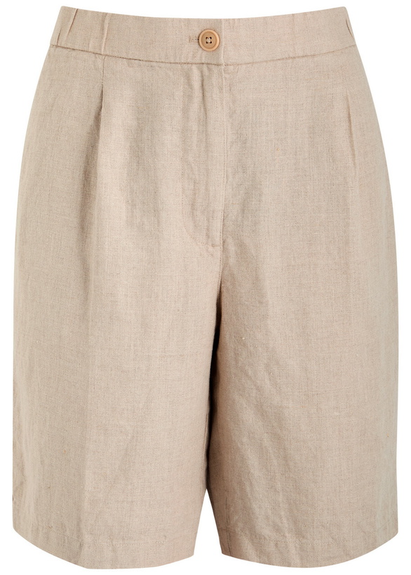 Photo: Eileen Fisher Linen Shorts Natural