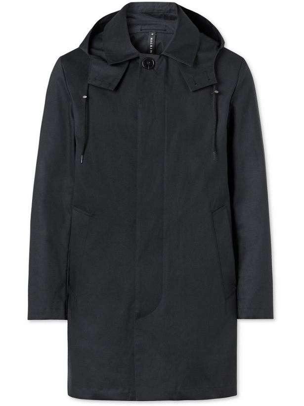 Photo: MACKINTOSH - Cambridge Bonded Cotton Hooded Trench Coat - Black