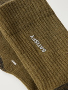 Satisfy - Stretch Merino Wool-Blend Socks - Green