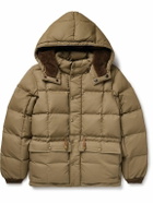 RRL - Ellis Quilted Padded Shell Hooded Jacket - Brown
