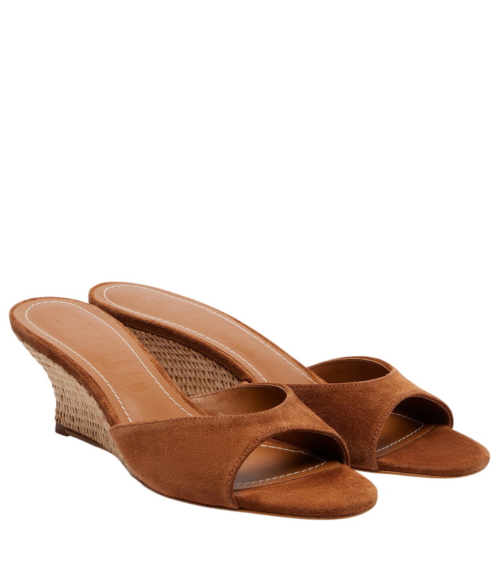 Photo: Staud Brigitte 60 suede wedges