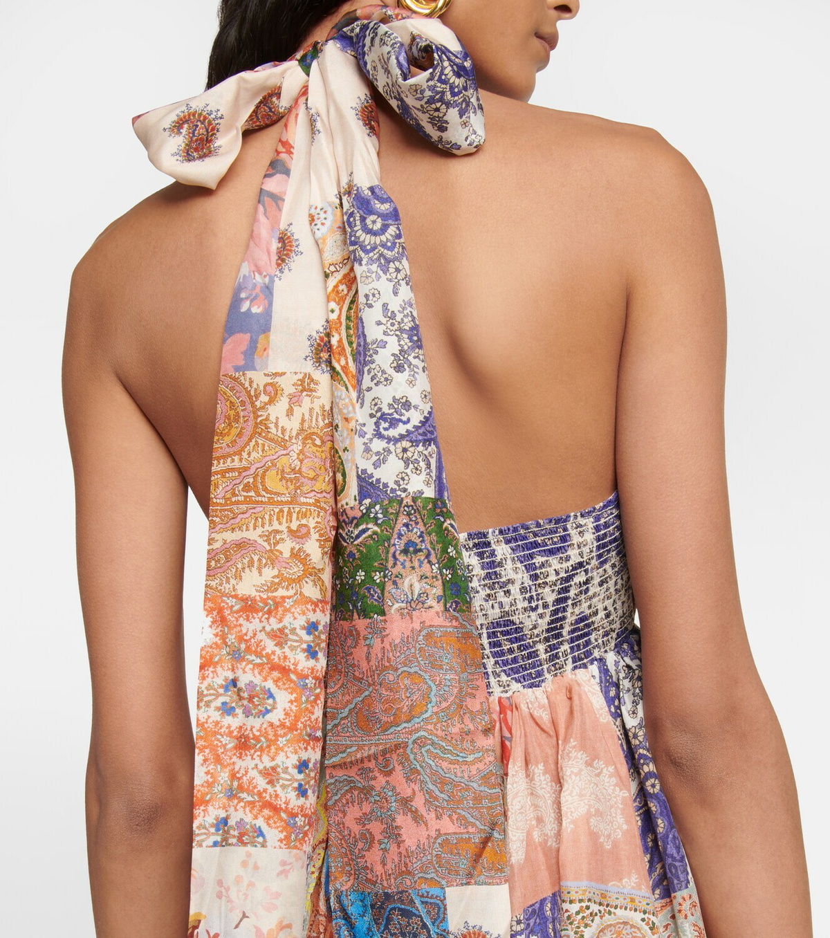 関税込■ZIMMERMANN■Devi シルク ホルターネック ミディドレス Zimmermann Devi printed silk maxi dress Zimmermann