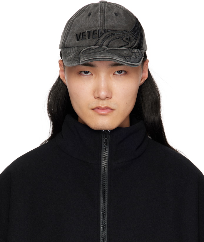 Photo: VETEMENTS Black Flame Logo Cap