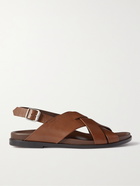 PAUL SMITH - Chandler Leather Sandals - Brown - UK 6