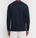 Lardini - Slim-Fit Cotton Sweater - Men - Storm blue
