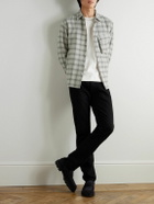 Belstaff - Scale Checked Crinkled-Cotton Shirt - Gray