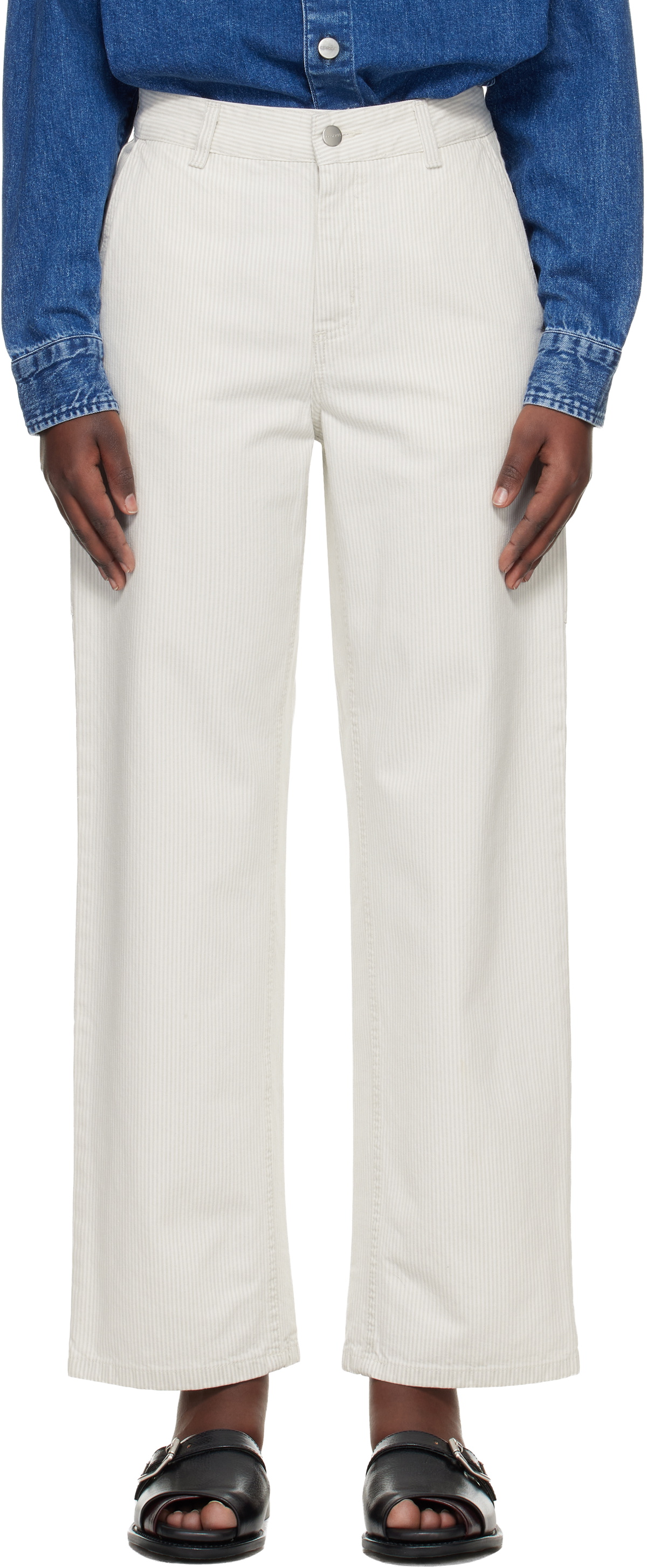 Carhartt Work In Progress Off-White Mercer Stripe Jeans