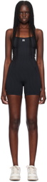 AMIRI Black MA Ribbed Seamless Romper