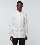 Zegna - Long-sleeved cotton poplin shirt