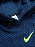 Nike Training - Pro ADV Striped Therma-FIT Hoodie - Blue