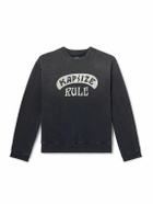 KAPITAL - Printed Cotton-Jersey Sweatshirt - Black