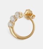 Melissa Kaye Aria Earwrap 18kt yellow gold single earring with diamonds