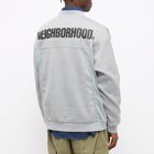 Neighborhood Men's Jersey Zip Bomber Jacket in Grey