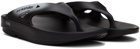 and wander Black OOFOS Edition Recovery Sandals
