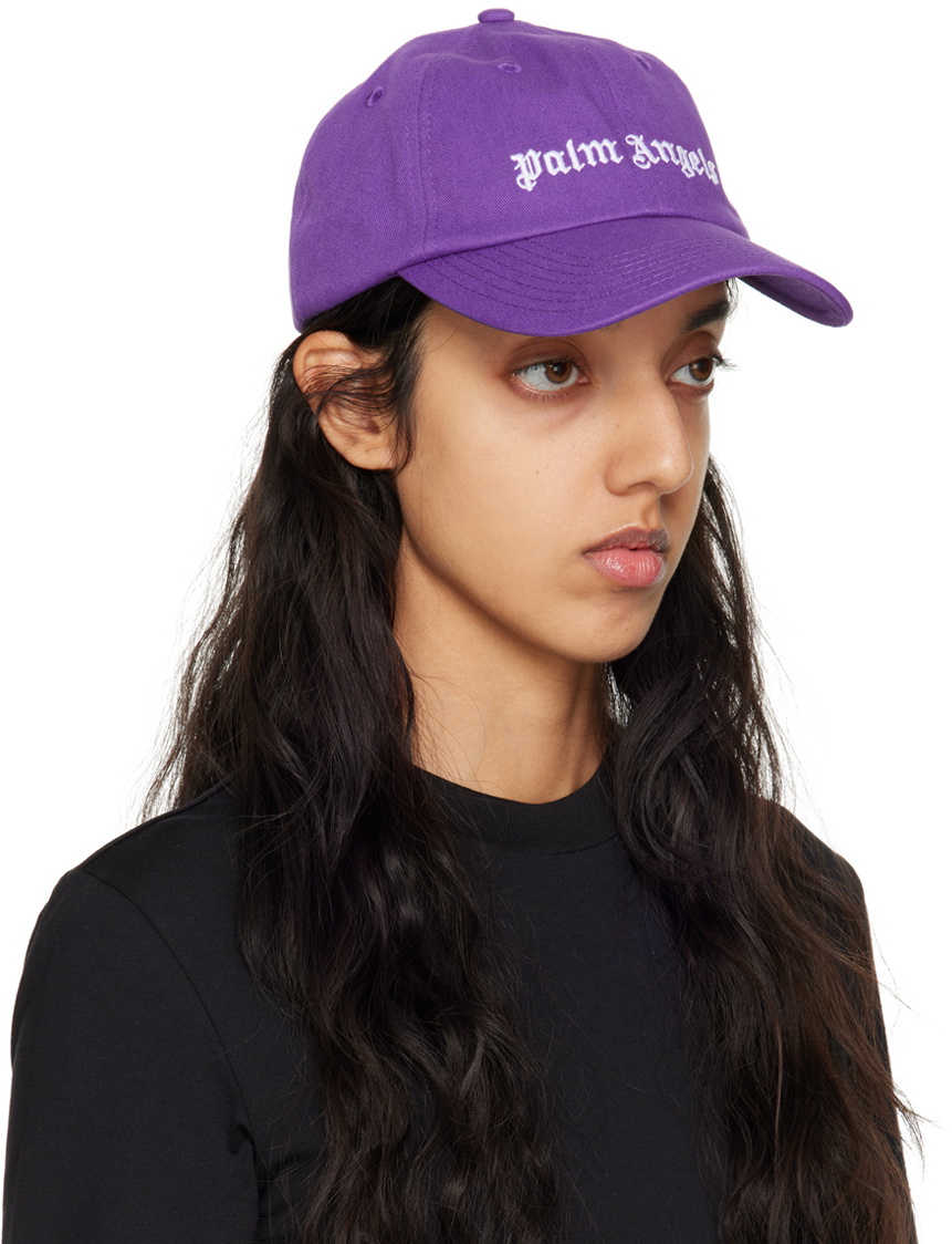 Palm Angels Purple Classic Logo Cap Palm Angels display picture 3