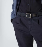 Berluti Leather-trimmed belt