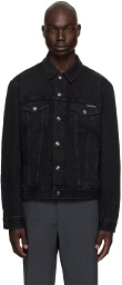 Calvin Klein Black Faded Denim Jacket